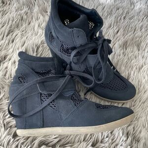 Ash Midnight Blue Wedge Sneakers